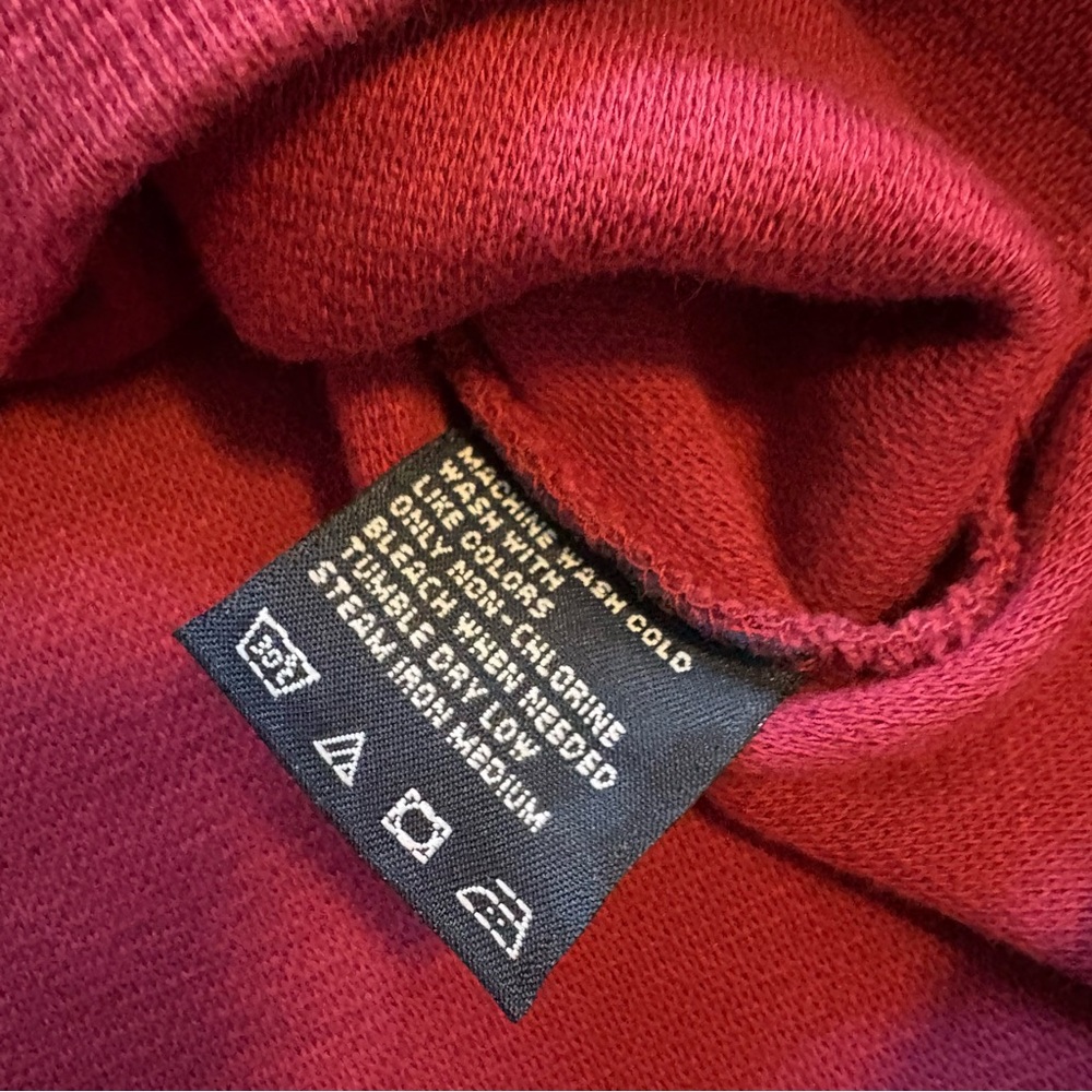 Nautica Men's Burgundy Long Sleeve Waffle Knit Henley Shirt Size Xlarge - Picture 8 of 11